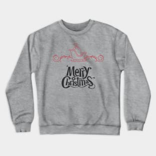 Merry Christmas with Santa's Sleigh Crewneck Sweatshirt